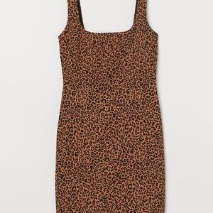 Hm cheetah bodycon dress